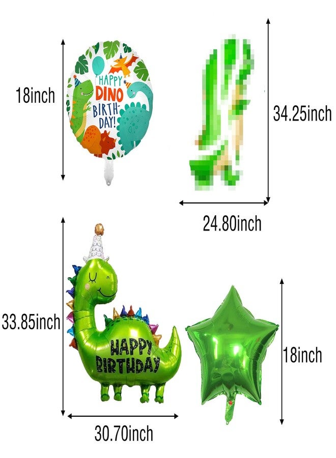ALLPICK Dinosaur Birthday Party Decorations - Foil Balloons, Supplies for Kids' 2nd Birthday & Baby Shower - Image 3